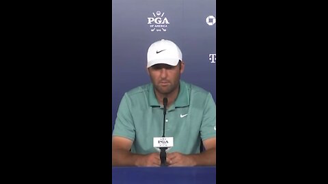 Scottie’s press conference after a 65 on Saturday at the PGA Championship⛳️