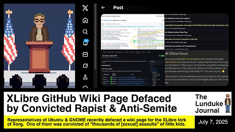 XLibre GitHub Wiki Page Defaced by a Convicted Rapist & an Anti-Semite
