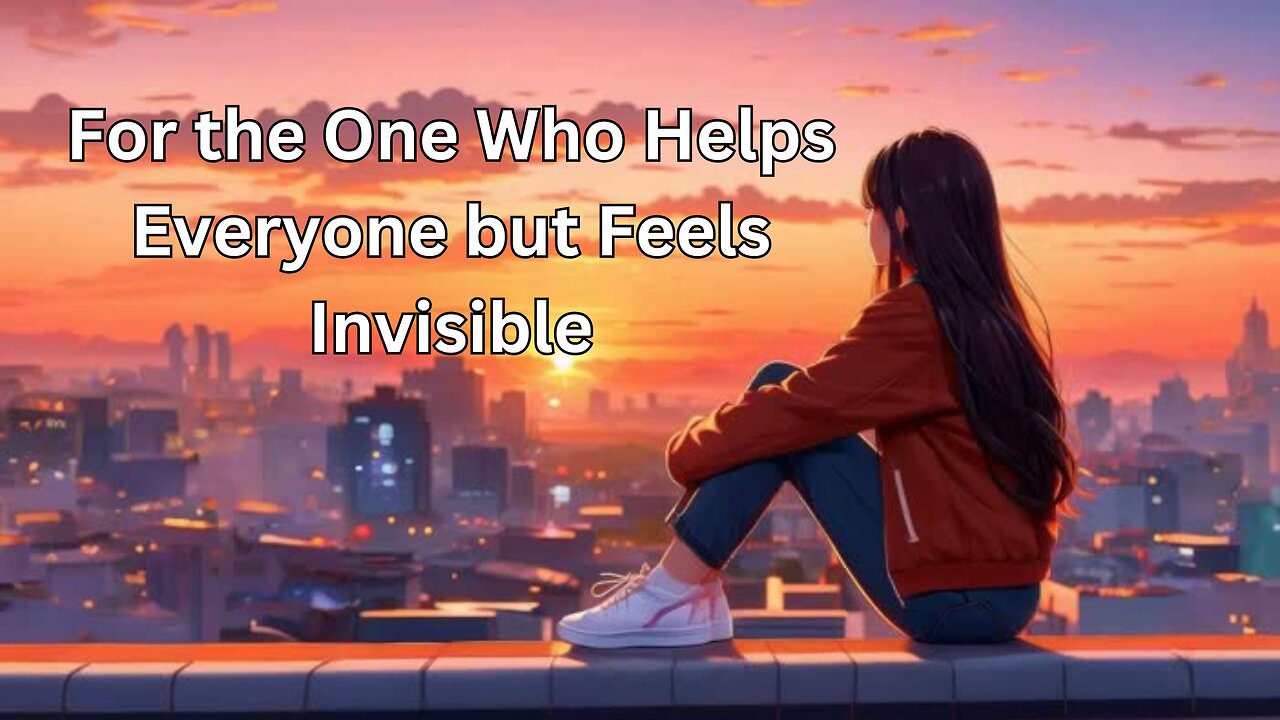 For the One Who Helps Everyone but Feels Invisible