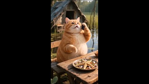 cat calling friend / best video on internet on rumble /funny video of cat is viral