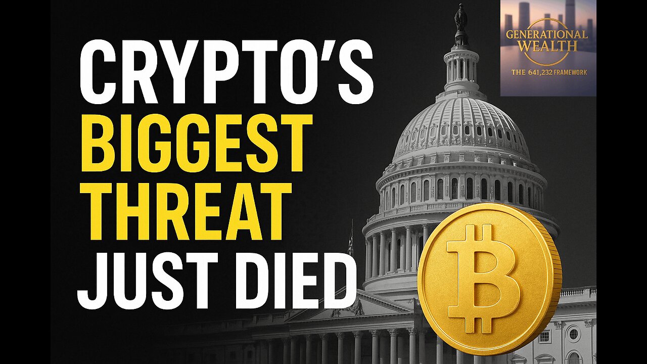 Crypto’s Biggest Threat Just Died — And The Government Just Triggered a MASSIVE Wealth Transfer