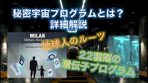 ⭐️秘密宇宙プログラムとは？詳細解説⭐️地球の歴史⭐️22種類の遺伝子プログラム⭐️