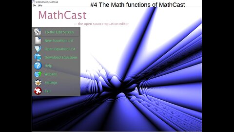 Equation Editor software #4 The Math functions of MathCast