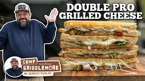Double Pro Grilled Cheese on the Blackstone Camping Griddle
