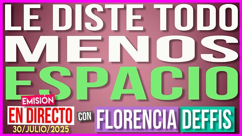 Le Diste Todo Menos Espacio | Transmisión en Vivo