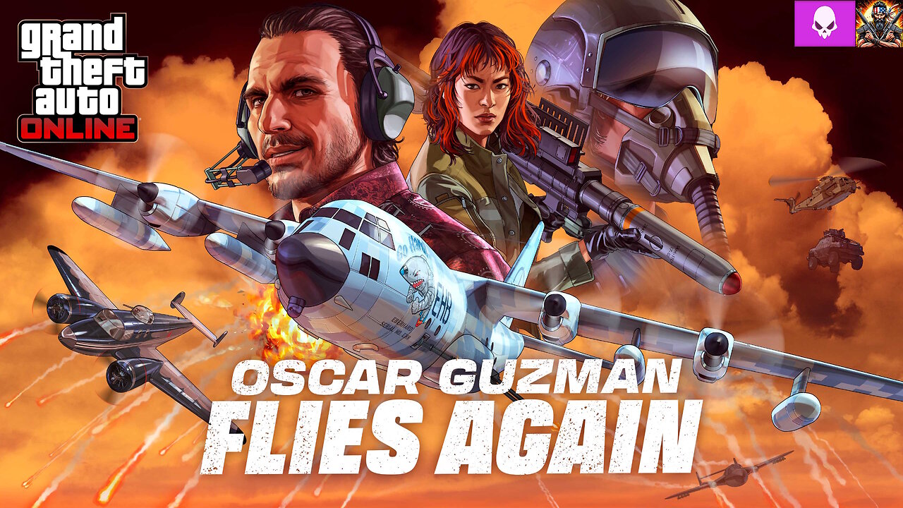 Two Idiots Play GTA Online (PC) Oscar Guzman Files Again - Arms Trafficking Steal The Duster 300-H