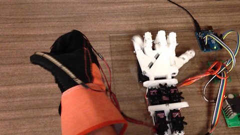 Controllable Robotic Hand Demo