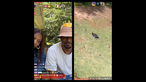 21 BAD BIH & DROSKI GET INTO IT & THROW EACH OTHER BELONGINGS OFF THE DECK! BIGO LIVE