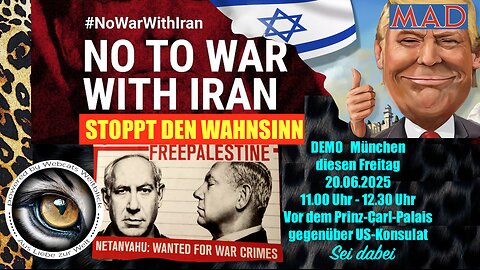 Stop the Israeli government! Stop Trump-support for Israel! Stop war in Iran! Stop genocide in Gaza!