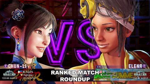 Kuya Kalbo SF6 Ranked Match Roundup. Chun Li Master Rank [Hori Fight Stick]