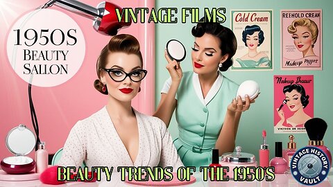 Vintage Films Beauty Trends of the 1950's.