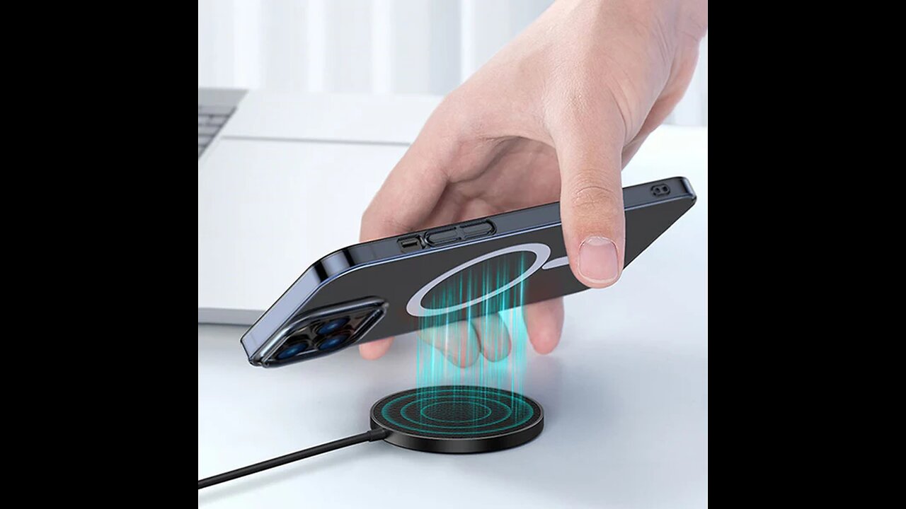 MagSafe Magnetic Wireless Charger with Digital Display for iPhone13 & iPhone12 Series & AirPods
