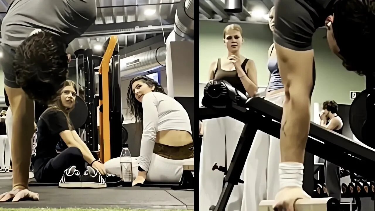 đŸ”¥Scaring People in The Gym With Calisthenics #102