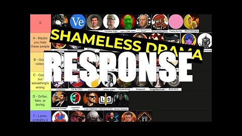 Response to ULTIMATE Youtuber Tier List - Zero Bias