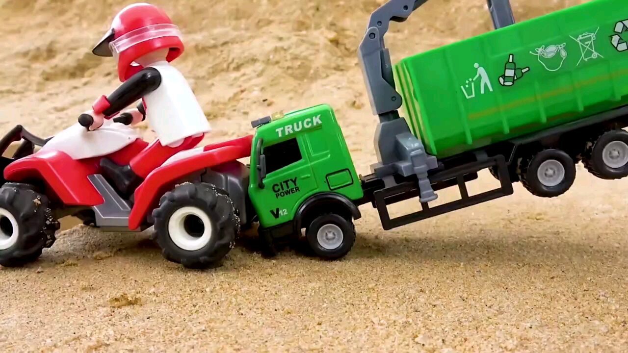 Strong wind ruined the food - Diy tractor making rice processing machine science project