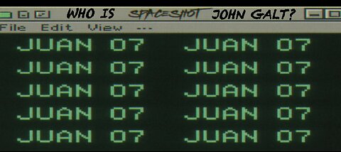 SPACESHOT W/ JUAN O'SAVIN. TRIBUNALS, 2020 IT'S NOT OVER YET. GLOBAL ELECTIONS++.WHO IS John Galt?