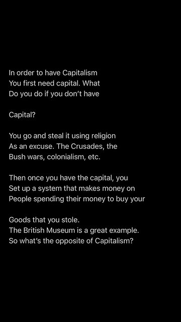 You can’t tax the rich cause they invented the system