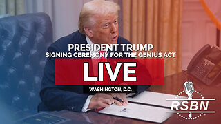 LIVE: President Trump Signing Ceremony for the GENIUS Act - 7/18/25