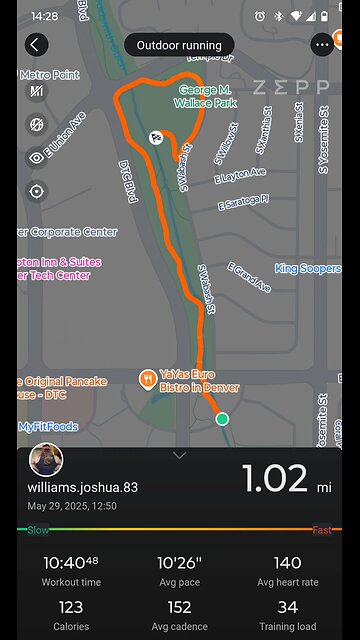 Mile Run - 10:22
