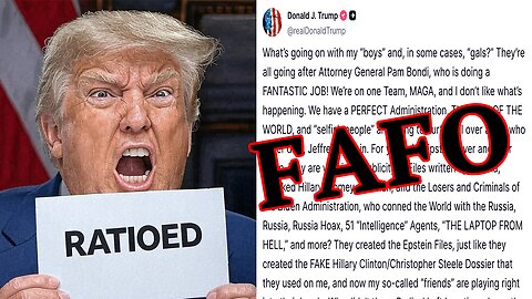 President Trump FINDS OUT from MAGA base after INSANE post! FAFO!
