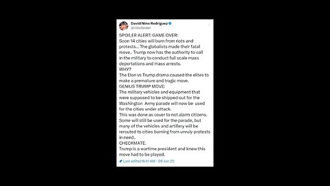 Spoiler Alert Mass Arrests Taking place!!!