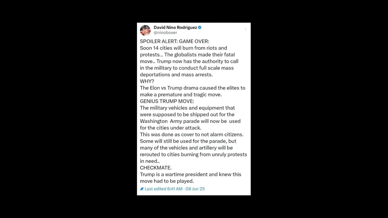 Spoiler Alert Mass Arrests Taking place!!!