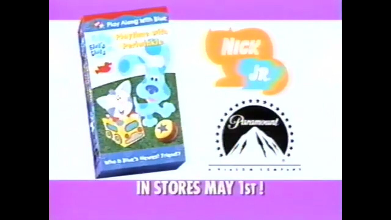 Nick Jr 2001 Commercial Break Part 1