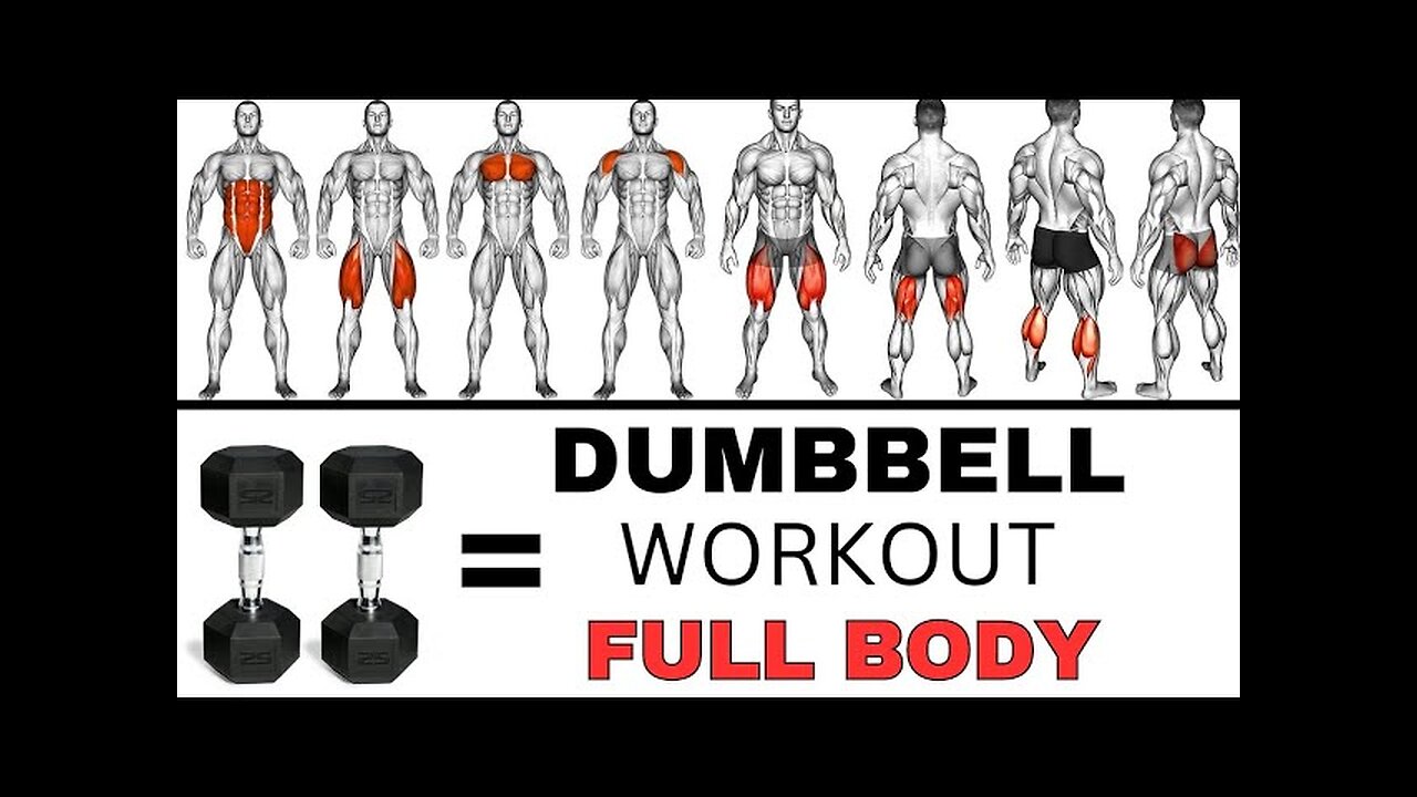 How to do full body workout at home for building muscle - Dumbbells exercises