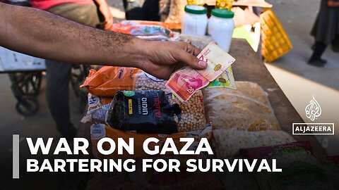 Palestinians in Gaza barter for survival as Israel’s war collapses the banking system