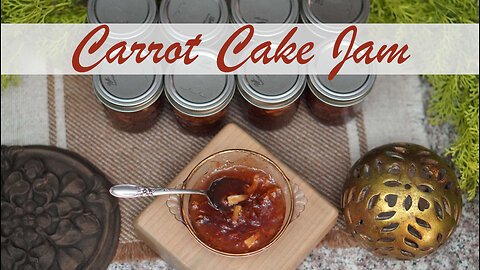 Carrot Cake Jam Recipe and Canning Tutorial