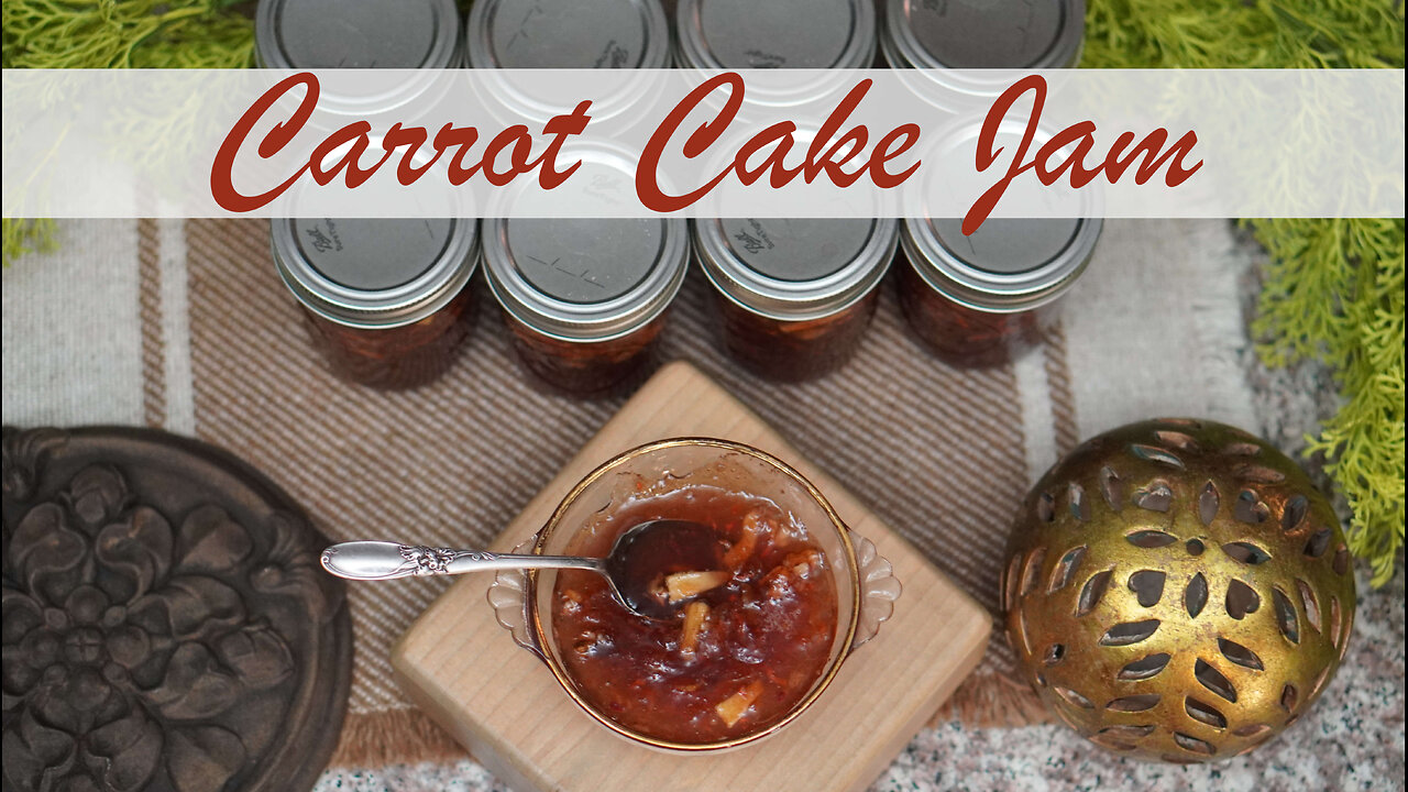 Carrot Cake Jam Recipe and Canning Tutorial