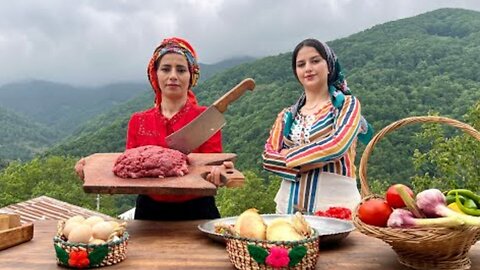 Cooking Rustic Meatballs with Potato & Mince in IRAN Village ♧ Mountain Life