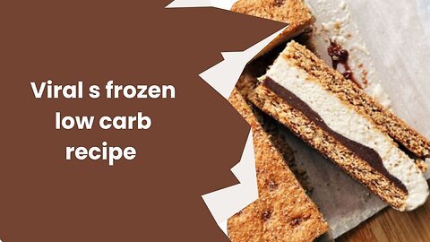 Frozen protein S’ more|Gluten free|healthy cookies|Healthy summer treat