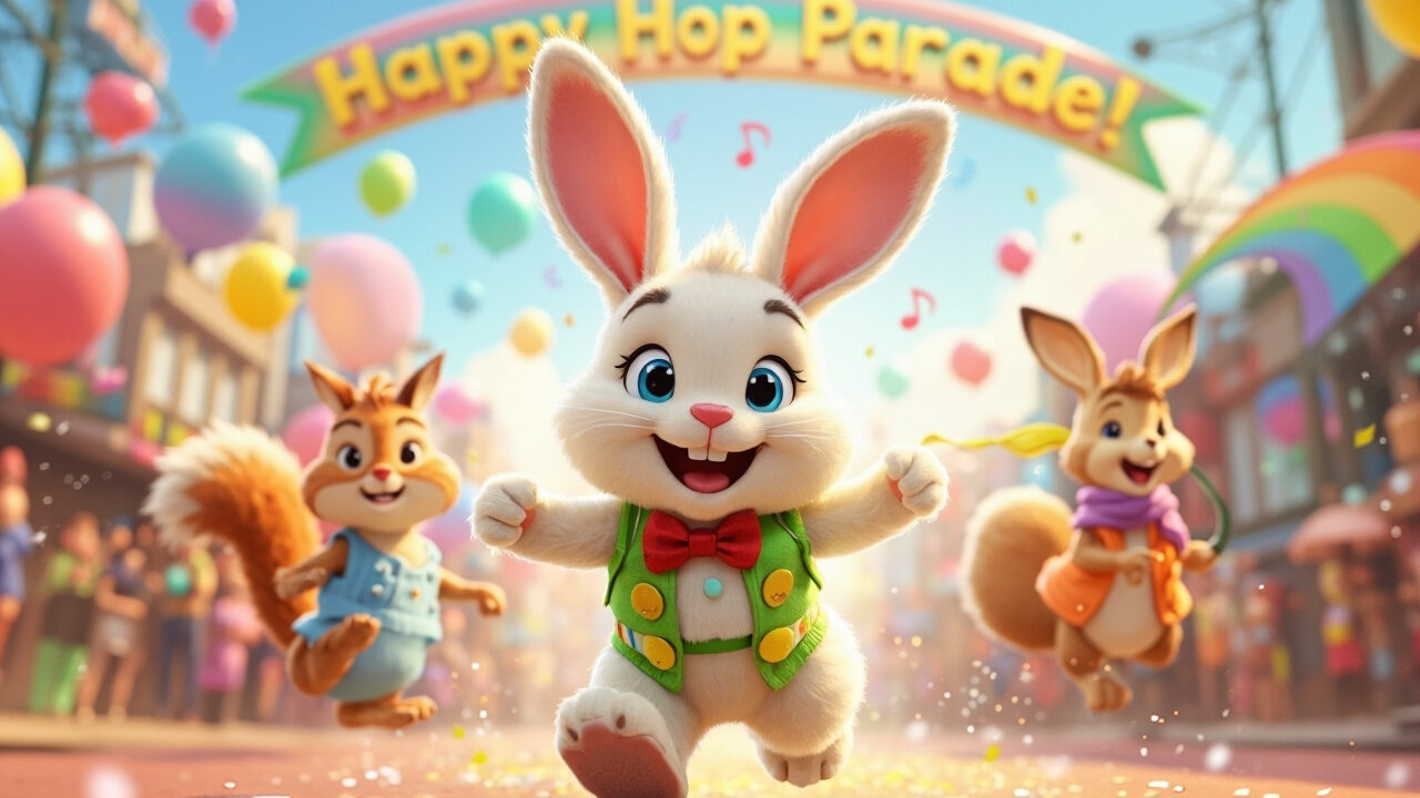 The Happy Hop Parade 🐇🎉 | Fun Kids’ Dance Song