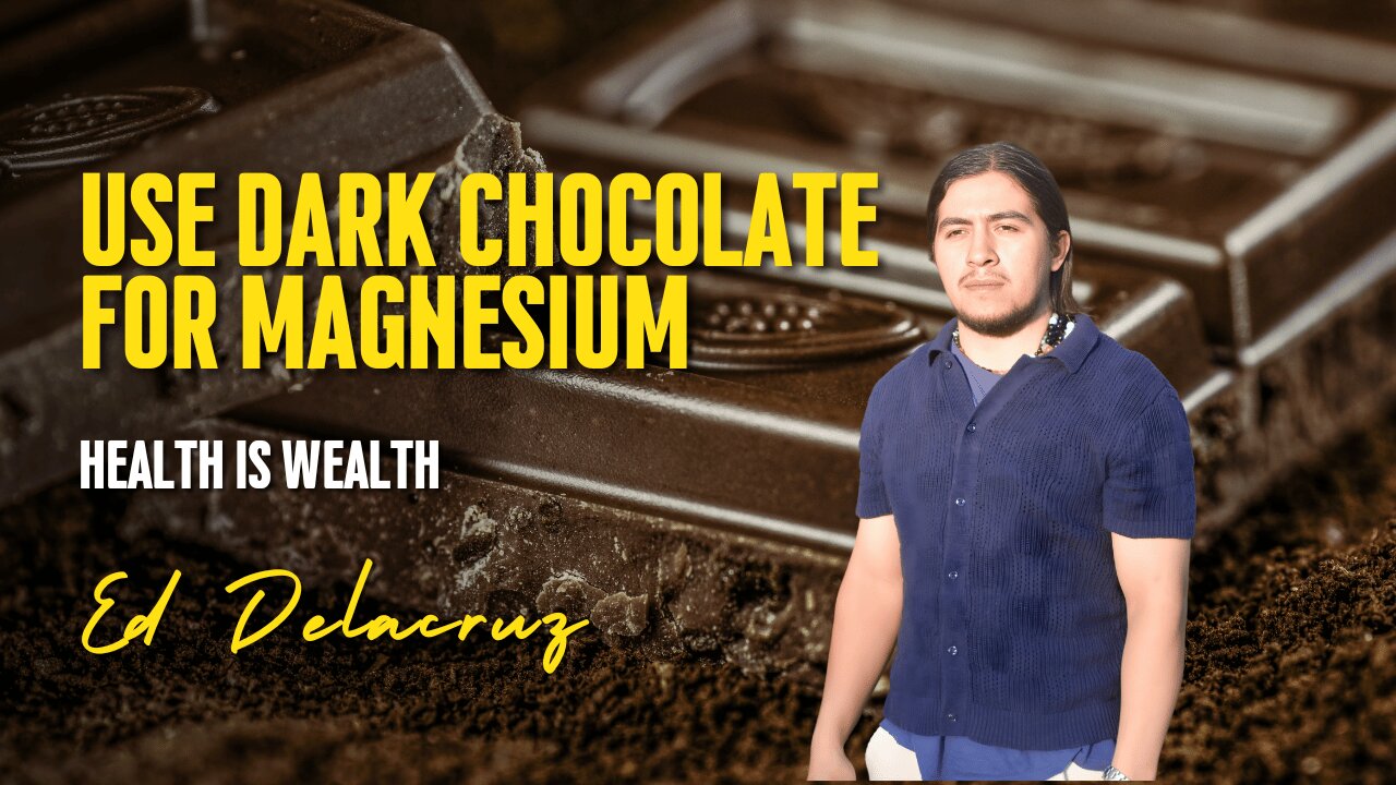 Use dark chocolate for magnesium by Ed Delacruz #health #healthy #healthadvice #reels #shorts
