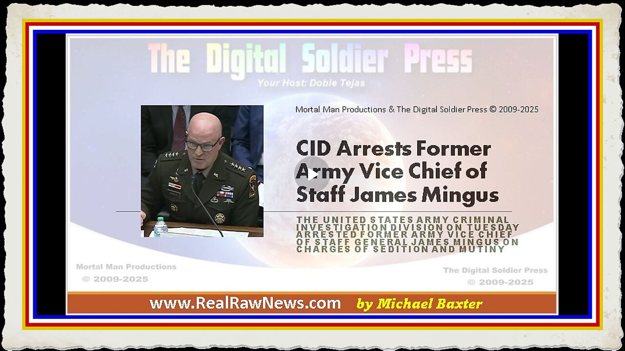 CID Arrests Former Army Vice Chief of Staff James Mingus
