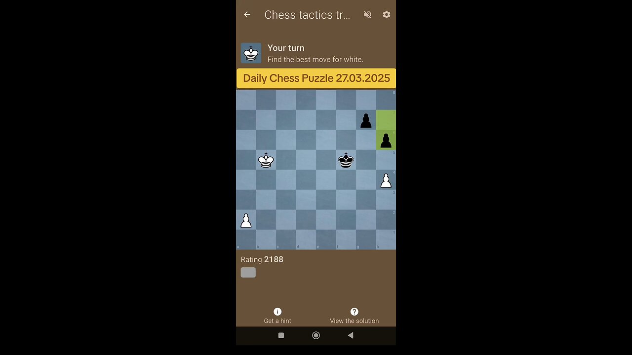 Daily Chess Puzzle 27.03.2025