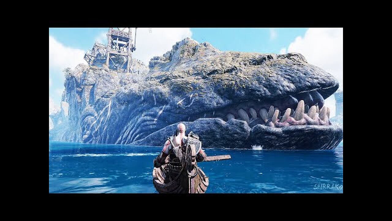 GOD OF WAR RAGNAROK Helping Giant Whale (The Lyngbakr) Secret Encounter