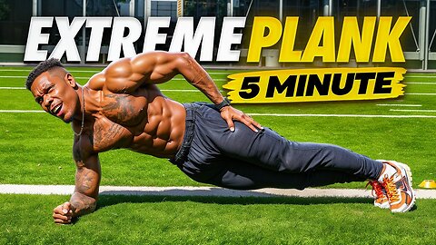 💪EXTREME 5 MINUTE PLANK WORKOUT (NO REST BREAKS) ✅