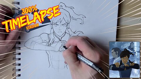 Korra Fan Art Timelapse | Legend of Korra Drawing Practice