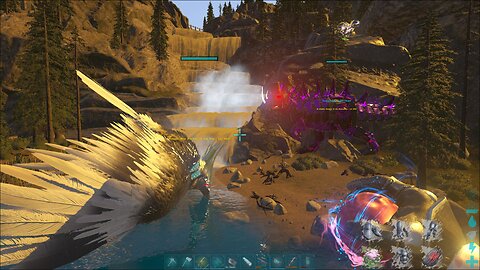 ARK AG Reborn day 12 Let's kill the bosses to transform our alpha prime rex into ultimate rex