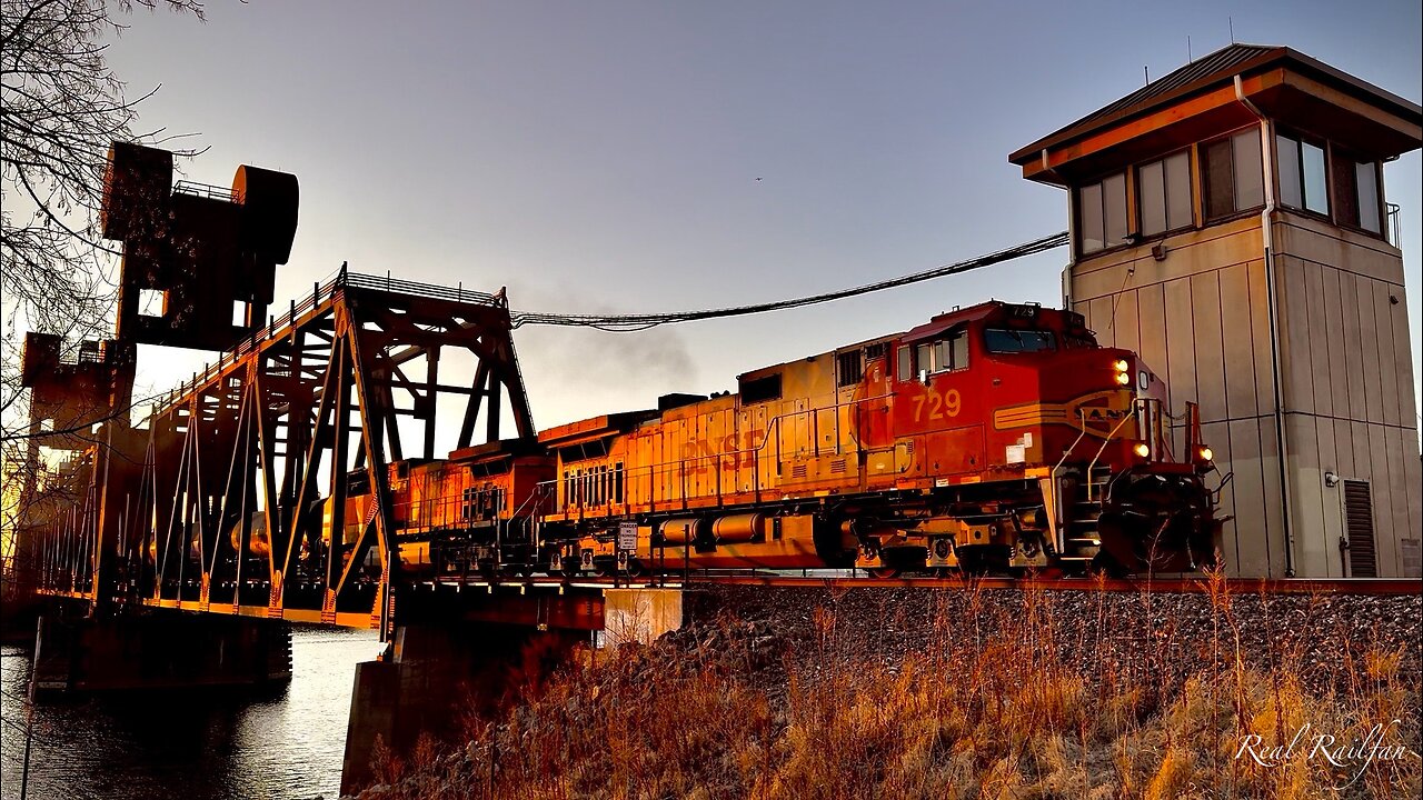 Golden Hour Train Crossing Railroad Bridge - St. Croix Subdivision