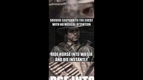 Video game logic in Red Dead Redemption #reaction #funny #humor #meme