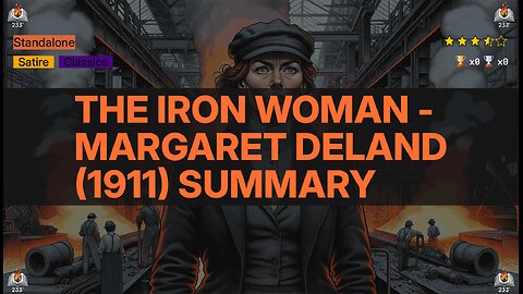 The Iron Woman - Margaret Deland (1911) Summary - 3.58 ⭐️