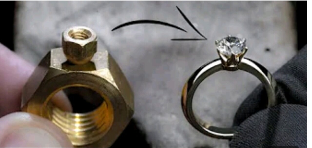 I Turn 2 HEX Nuts Into A 1 CRT Diamond Ring 💍