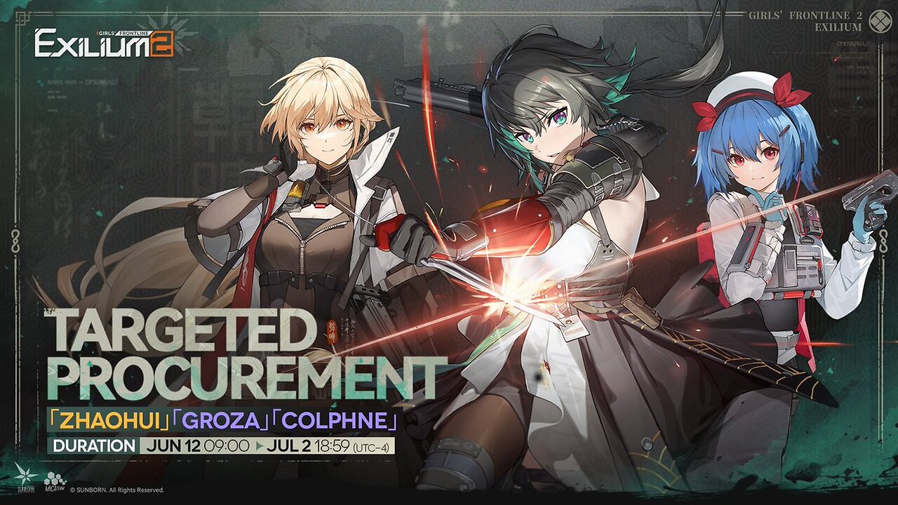 GIRLS' FRONTLINE 2 EXILIUM Echo of Dawn Banner Gameplay Zhaohui and Klukai