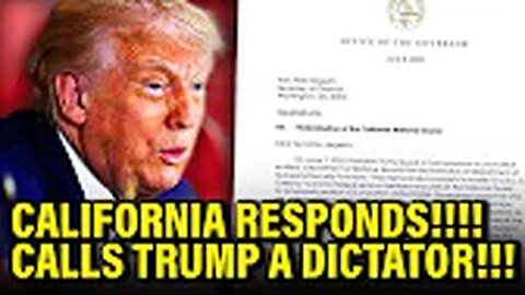 🚨 FURIOUS California STRIKES BACK after Trump WAR MEMO!!