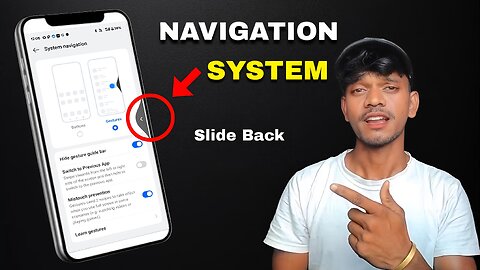 How To Enable Slide Back Button All Mobile | Navigation System ✅