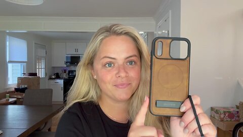 Premium MagSafe Leather Case for iPhone 17 Series with Invisible Kickstand.