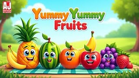Yummy Yummy Fruits Names 🍎🍌 | Learn Fruits for Kids 😊